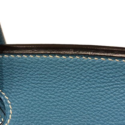 Hermes Blue Jean Togo Birkin 30 Handbag