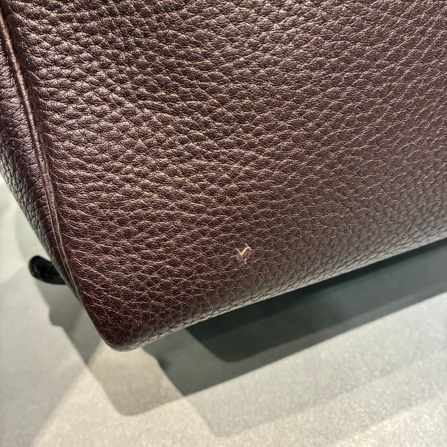 Hermes Ebene Taurillon Clemence Sac Envie 36 Handbag