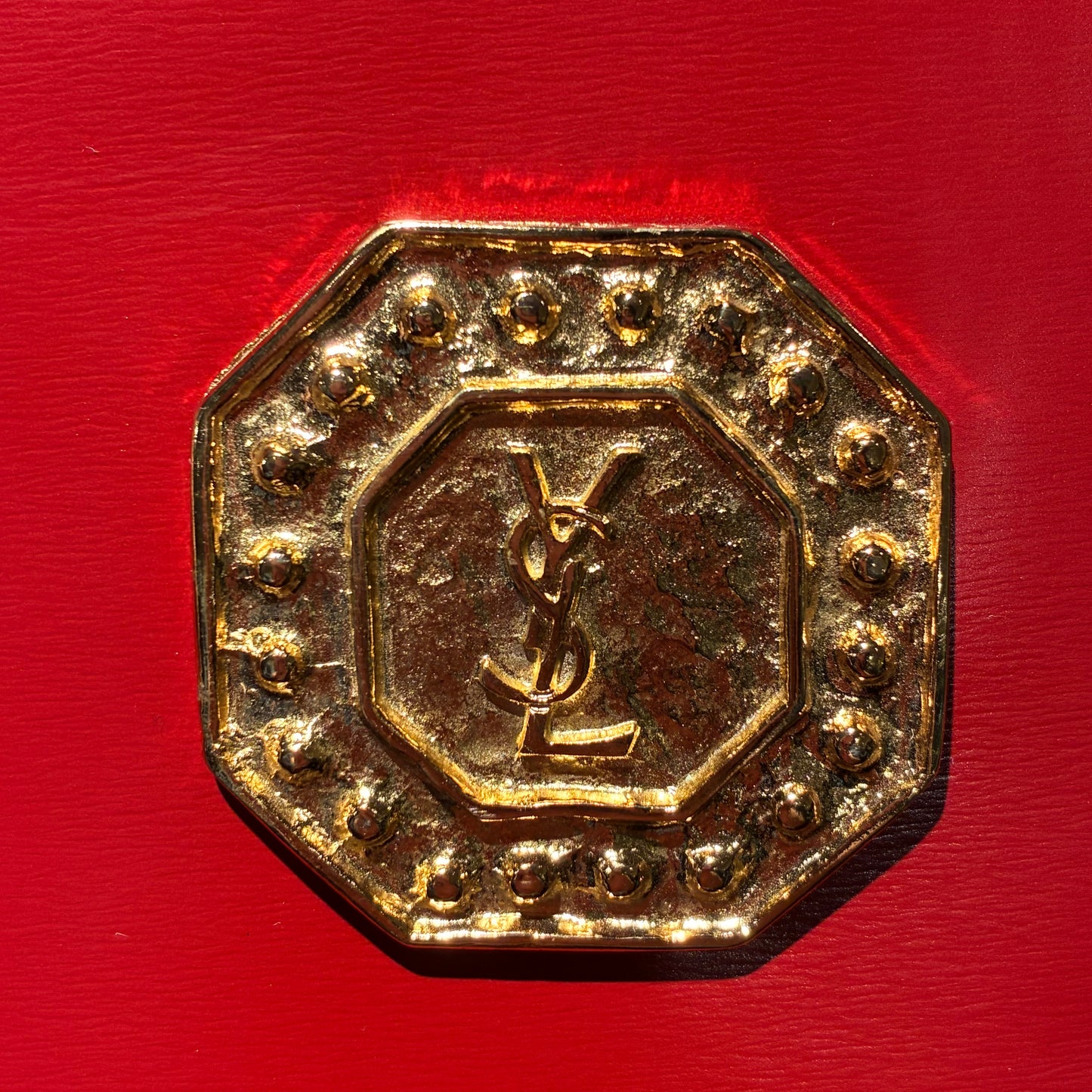 Yves Saint Laurent Red Backpack