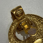 Chanel Dangle Earrings Clip-On Gold 94P