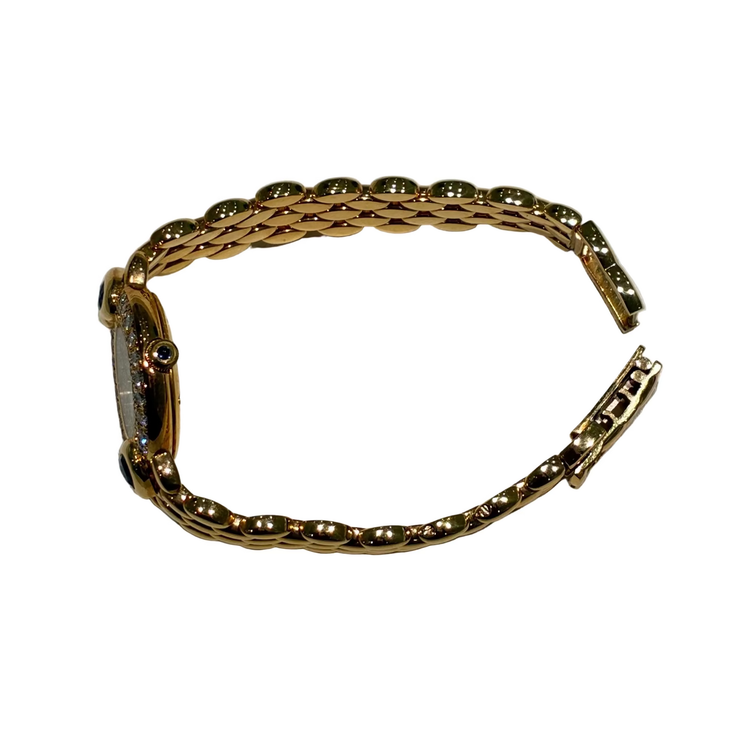 Chopard Ref.10/5352-23 Quartz Watch 18KYG Diamond Sapphire