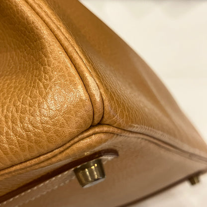 Hermes 1995 Natural Ardennes Haut a Courroies 32 Handbag