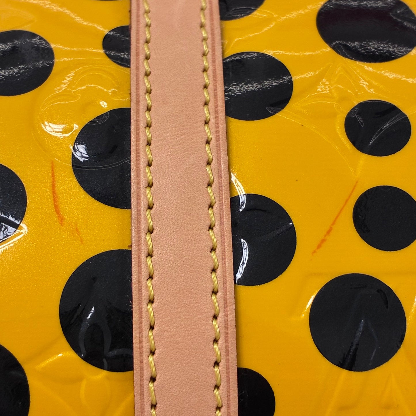 Louis Vuitton Yellow Pumpkin Dot Papillon 30 Handbag M40688