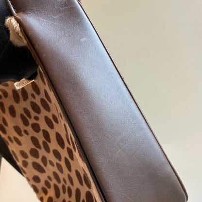 Yves Saint Laurent * Pony Hair Cheetah Shoulder Bag
