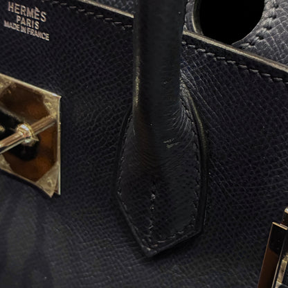 Hermes Navy Epsom Birkin 30 Handbag