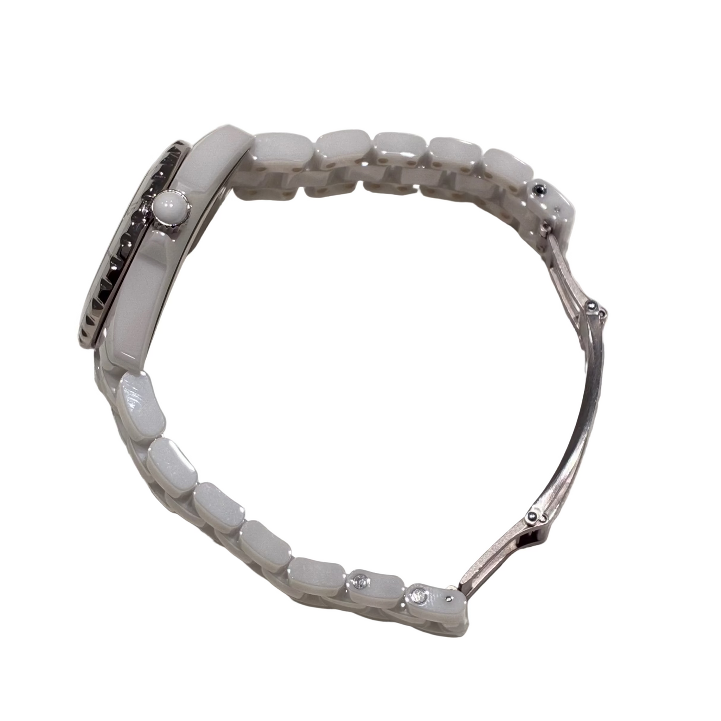 Chanel J12 33mm Quartz Watch Ceramic SS Diamond