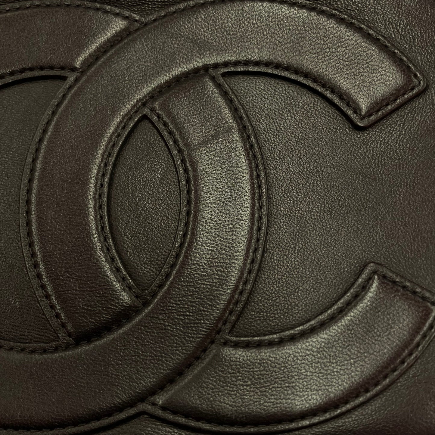 Chanel Black Lambskin CC Mania Camera Bag Shoulder Bag
