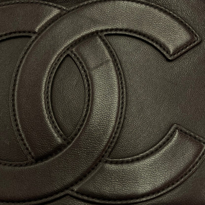 Chanel Black Lambskin CC Mania Camera Bag Shoulder Bag