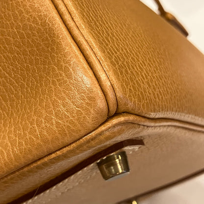 Hermes 1995 Natural Ardennes Haut a Courroies 32 Handbag