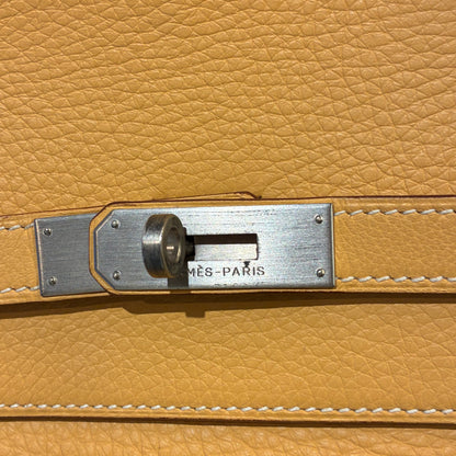 Hermes Natural Sable Taurillon Clemence Birkin 45 Handbag