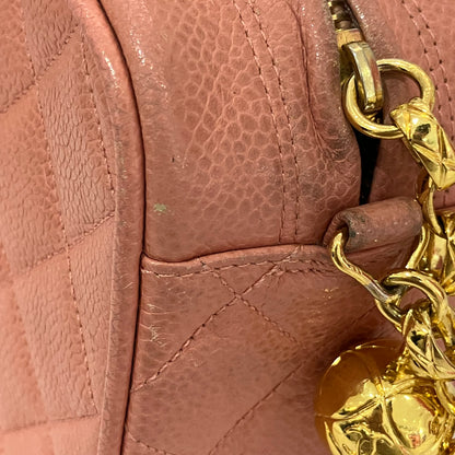 Chanel 1991-1994 Pink Caviar Camera Bag Mini
