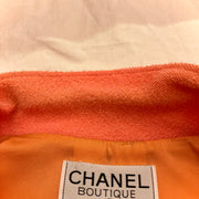 Chanel Setup Suit Jacket Dress Orange 97P #40