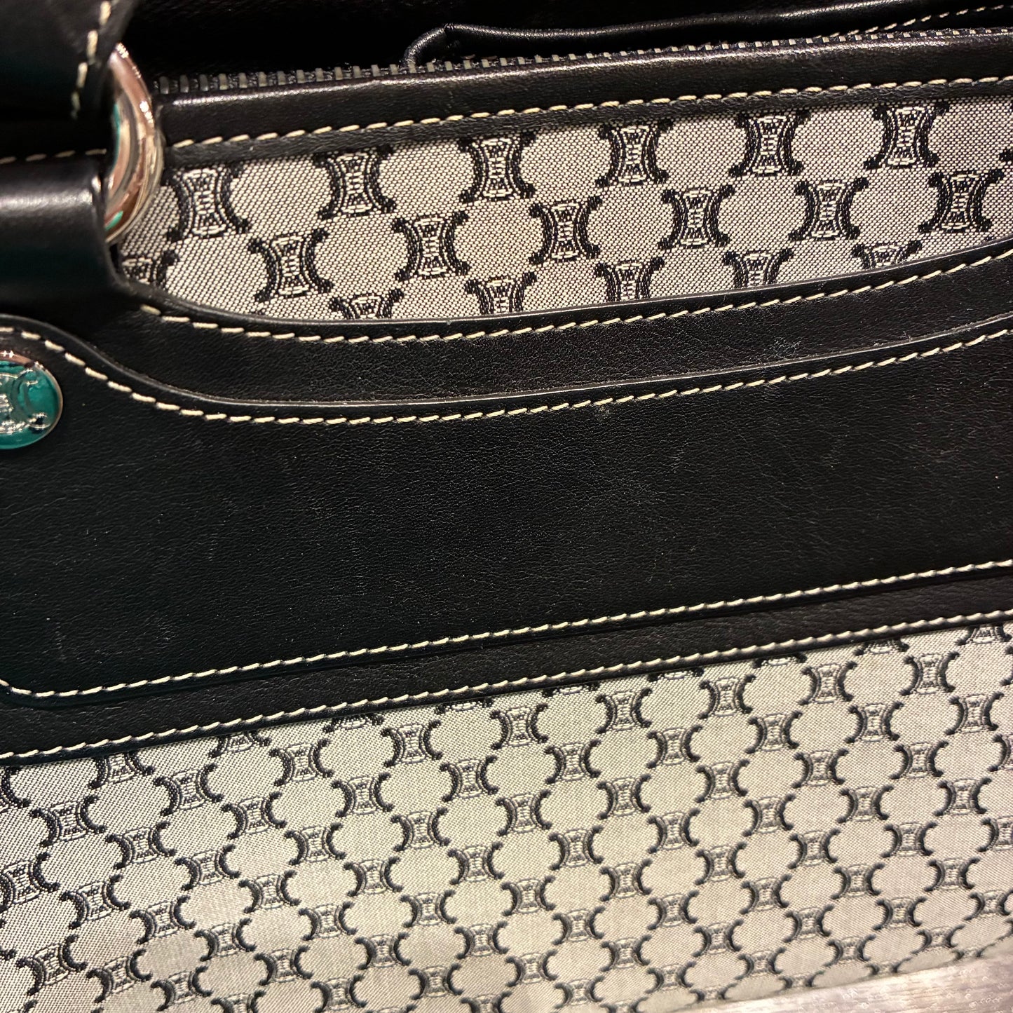 Celine Black Gray Boogie Bag Handbag