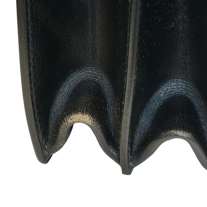 Hermes Black Box Calf Kelly Depeches 38 Briefcase