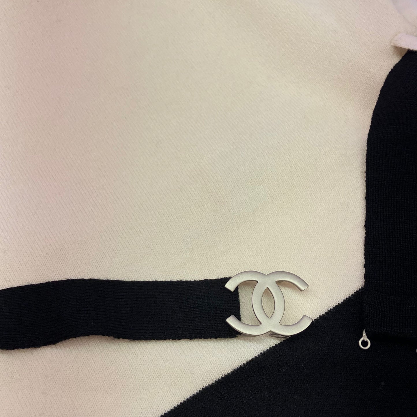 Chanel 1998 Jumpsuit Sleeveless White Black #38