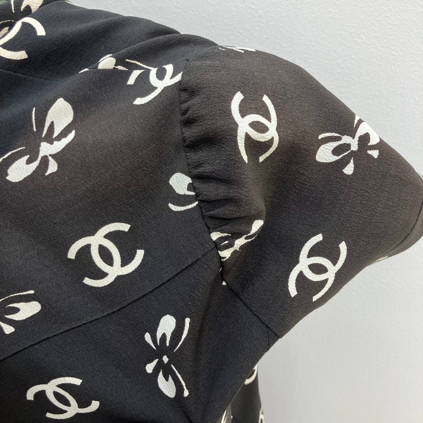 Chanel 1997 Shirt Dress Black #38