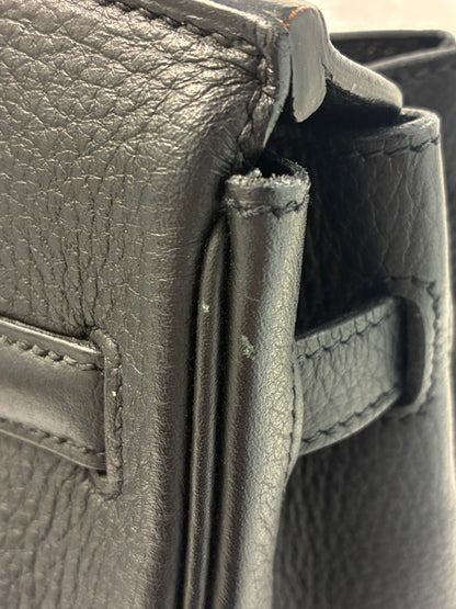 Hermes 2010 Black Taurillon Clemence Birkin 30 Handbag