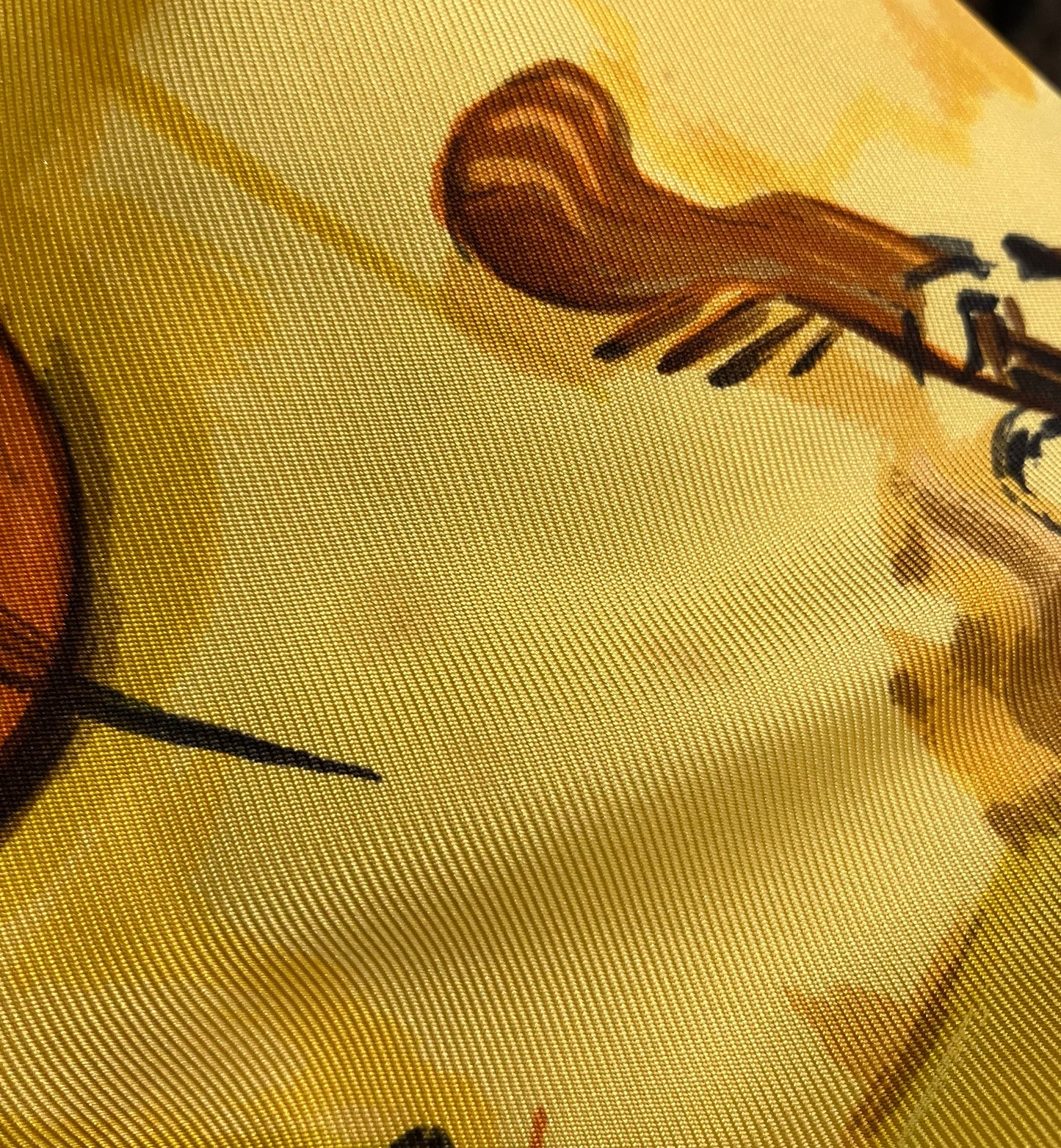 Hermes Shirt Blouse Yellow #40