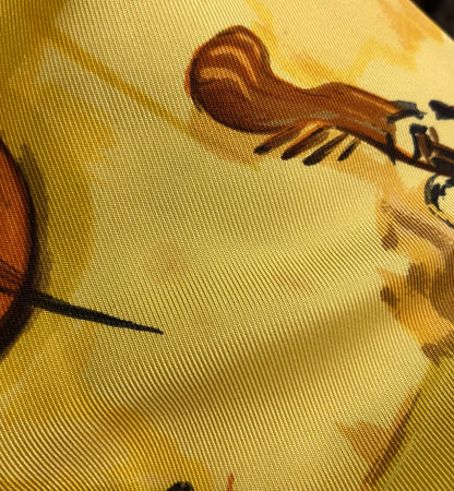 Hermes Shirt Blouse Yellow #40