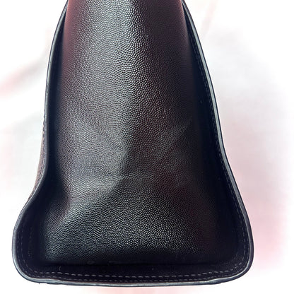 Chanel 2019 Black Caviar Small Deauville 2way Shoulder Tote Bag