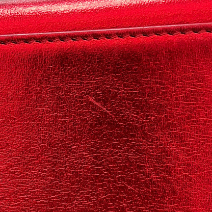 Saint Laurent Metallic Red Sac de Jour 2way Shoulder Handbag