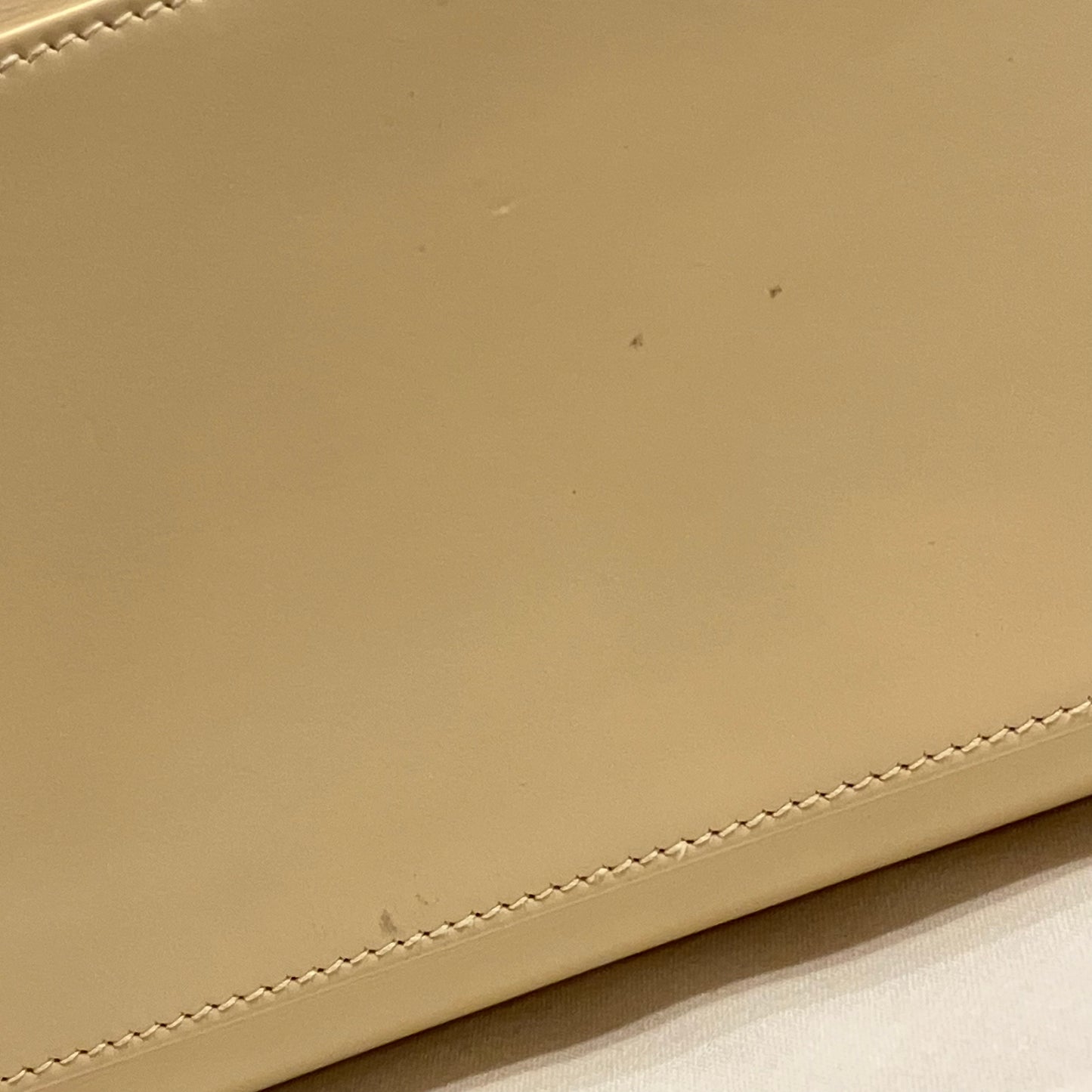 Hermes 2000 Beige Box Calf Kelly 32 Sellier 2way Shoulder Handbag