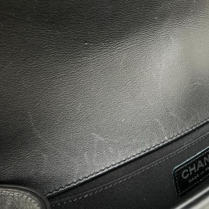 Boy Chanel 2018-2019 Black Lambskin Medium Shoulder Bag