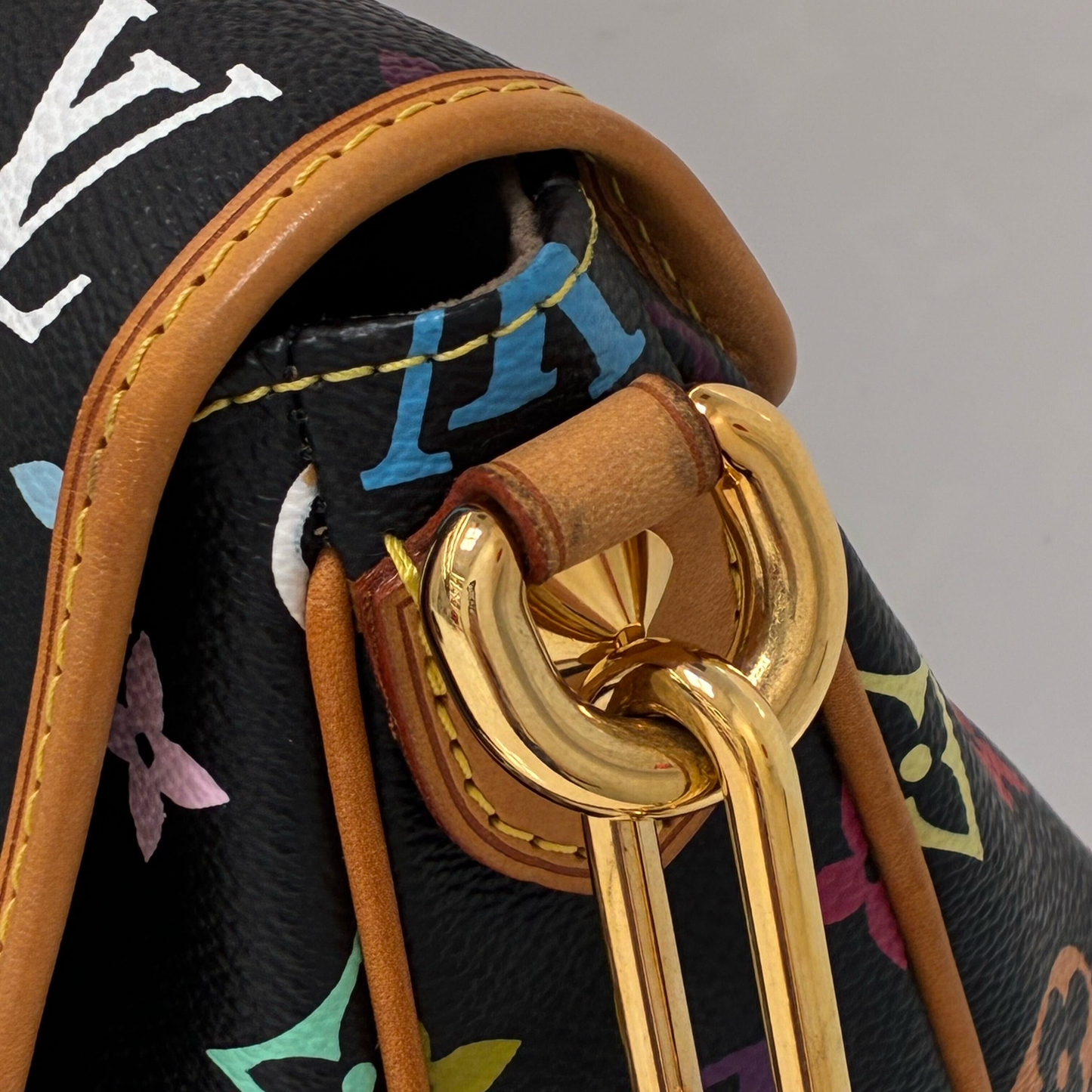 Louis Vuitton Black Monogram Multicolor Patty Handbag M40306