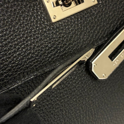 Hermes 2011 Black Togo Kelly 32 Retourne 2way Shoulder Handbag