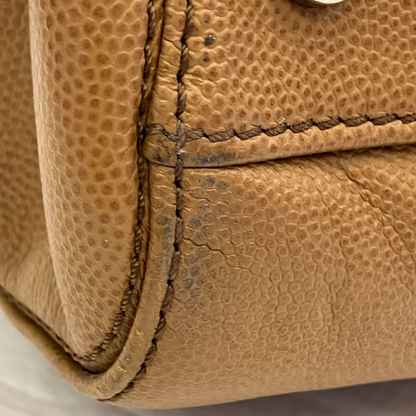 Chanel 2015-2016 Brown Caviar Executive Cerf Tote Bag 2way