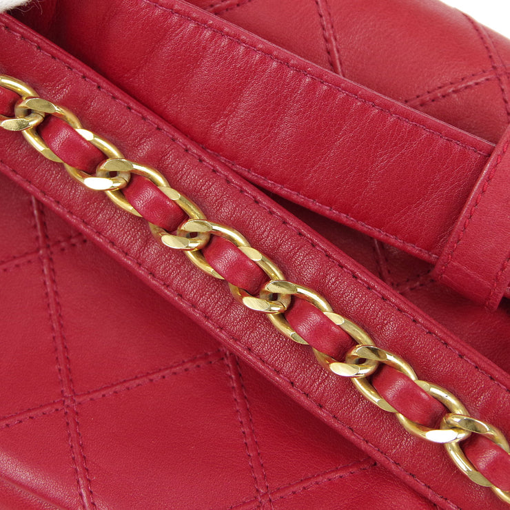 Chanel belt bag red hot sale