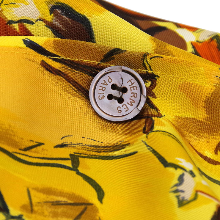 Hermes Shirt Blouse Yellow #40