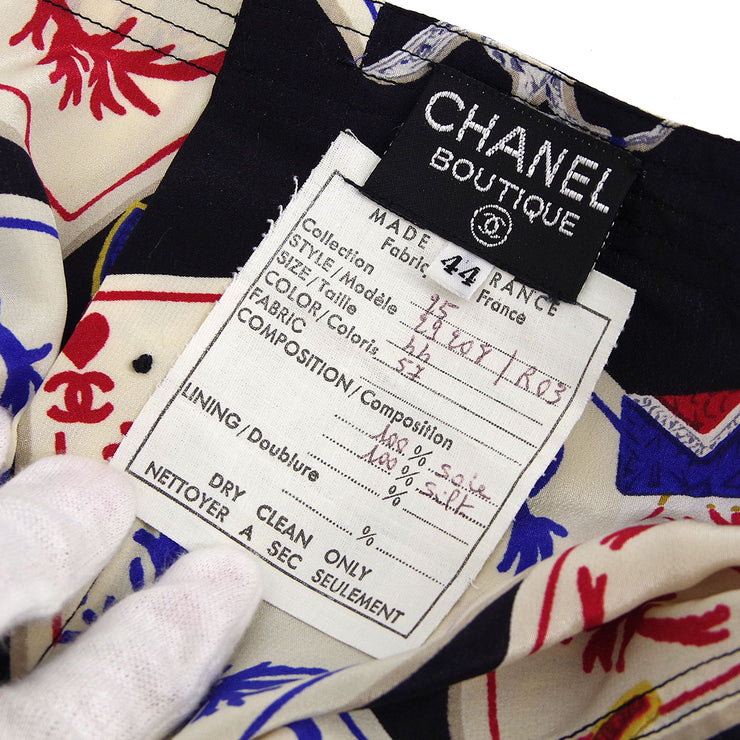 Chanel 1990トランププリントベスト＃44