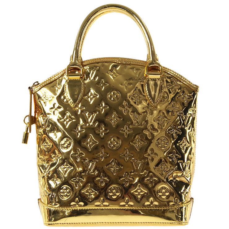 Louis Vuitton Limited Edition Gold Monogram Miroir Alma MM Bag
