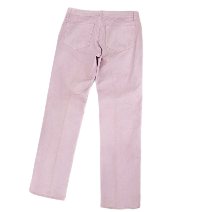 Chanel Spring 2009 #38 Long Denim Pants Pink