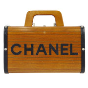CHANEL * 1990s Wooden Vanity Handbag