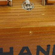 CHANEL * 1990s Wooden Vanity Handbag
