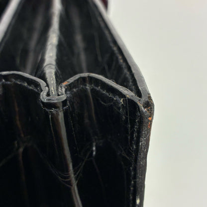 Prada * Black Crocodile Handbag