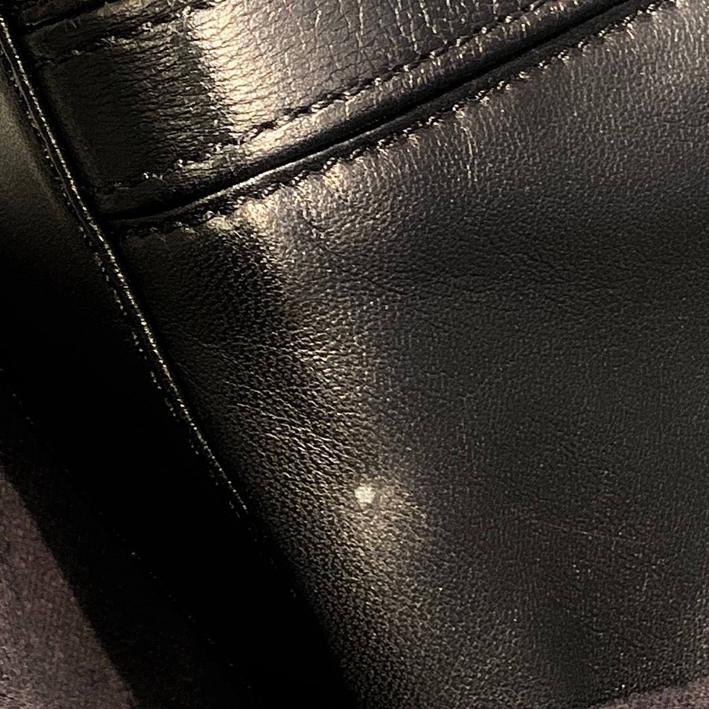 Loewe Black Leather Tote Handbag