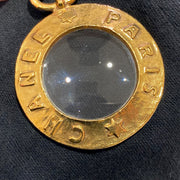 CHANEL 1993 Loupe Gold Chain Necklace 3026