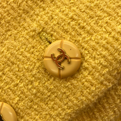 Chanel 1995 Single Breasted Jacket Yellow #40