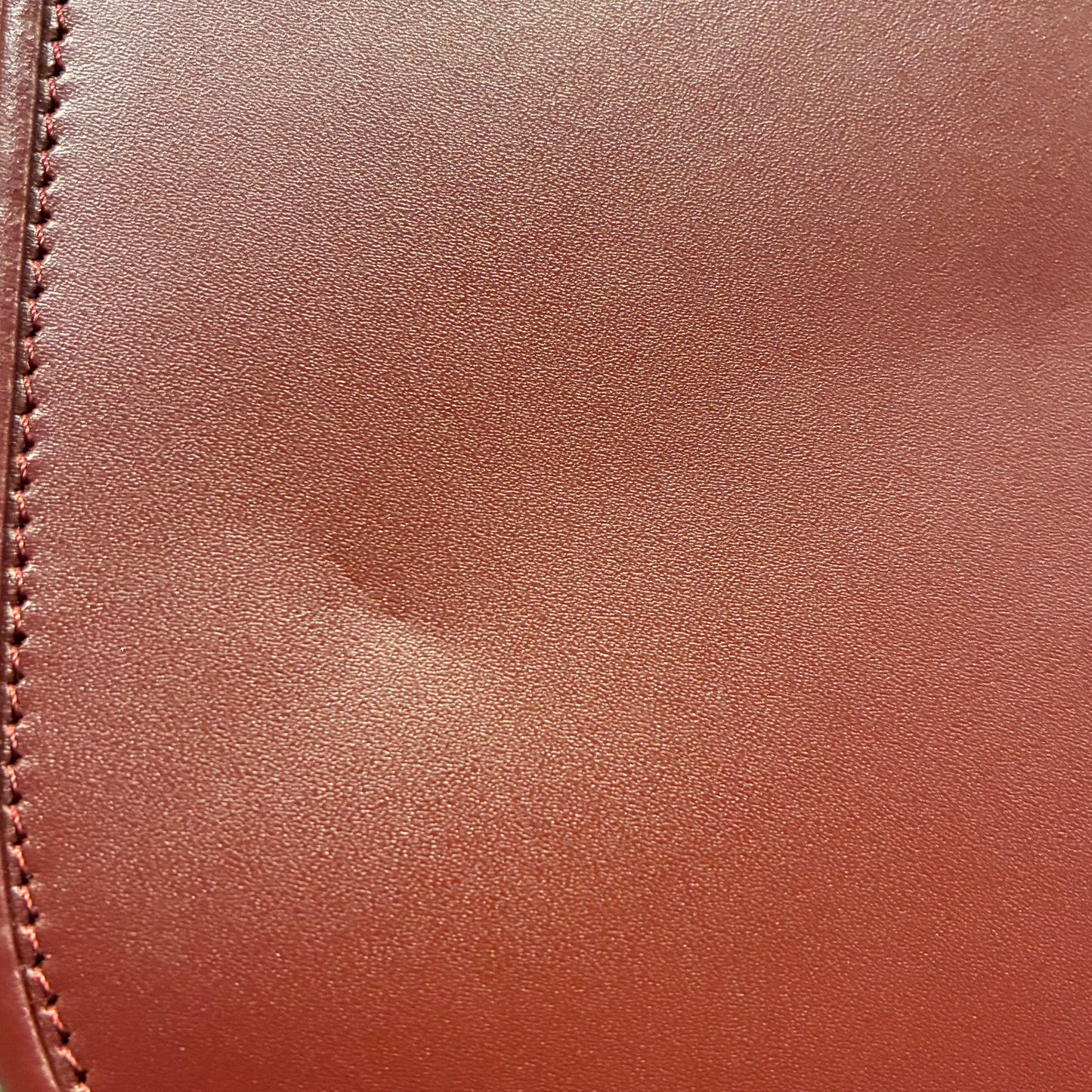 Cartier Bordeaux Leather Handbag