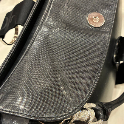 Christian Dior Black Leather Handbag