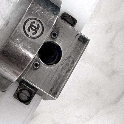 Chanel White Acrylic Perfume Bottle Shoulder Bag