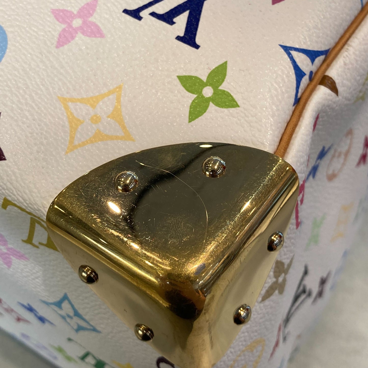 Louis Vuitton 2011 White Monogram Multicolor Speedy 40 Handbag M93216