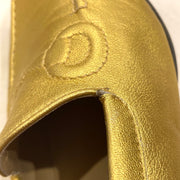 Gucci Gold Horsebit Loafers Shoes #40