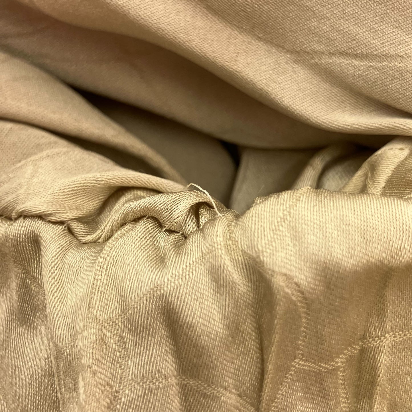 Chanel 2003 Single Breasted Collarless Jacket Beige #40