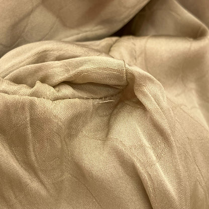 Chanel 2003 Single Breasted Collarless Jacket Beige #40