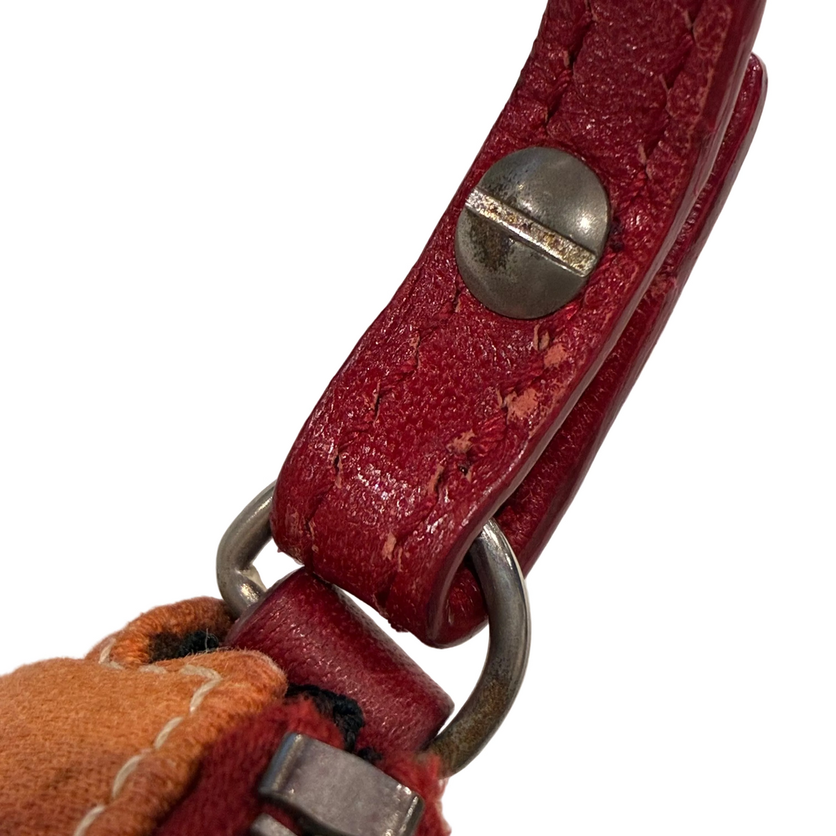 Christian Dior Red Canvas Dior's Victim Limited Saddle Handbag