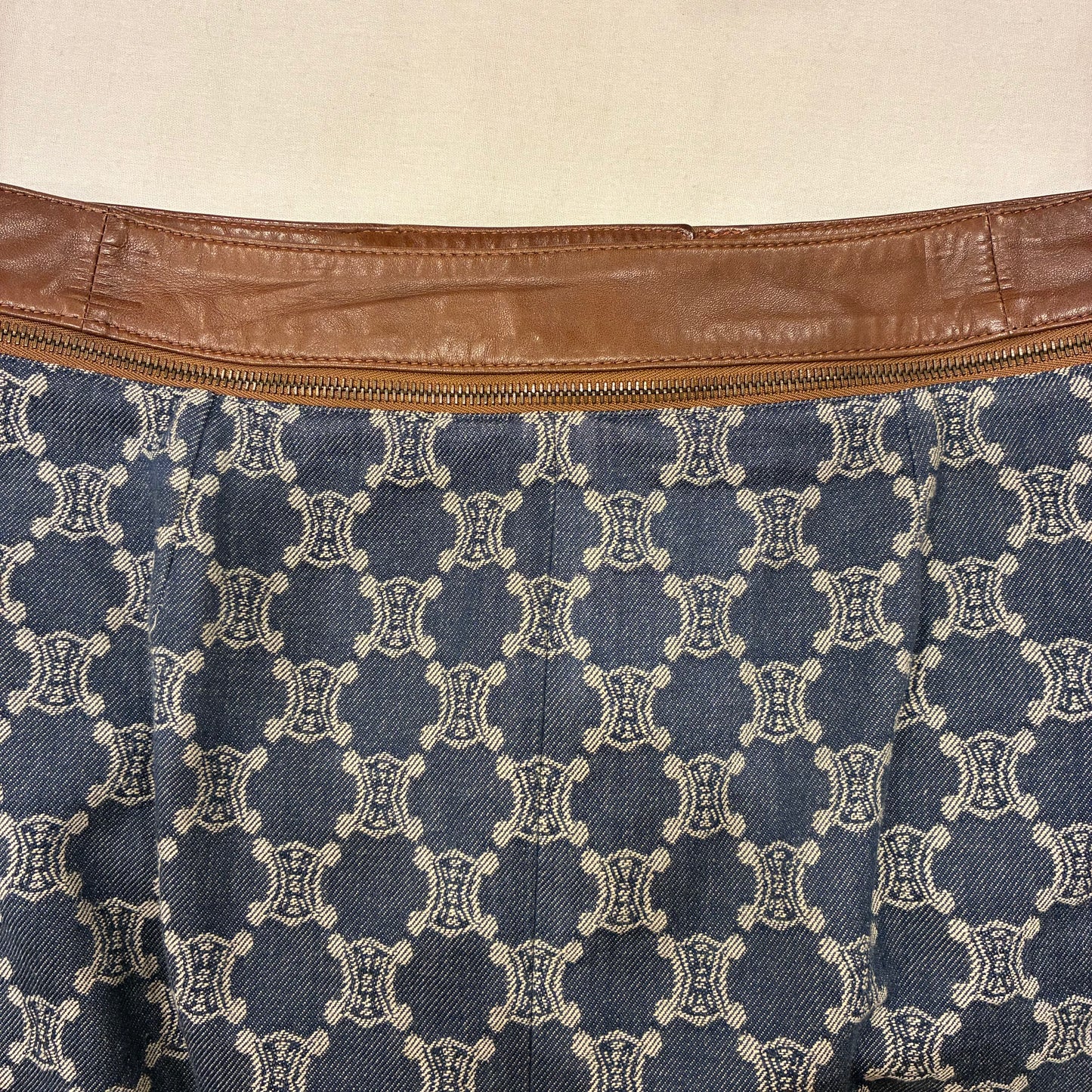 Celine Skirt Macadam Denim Blue #40